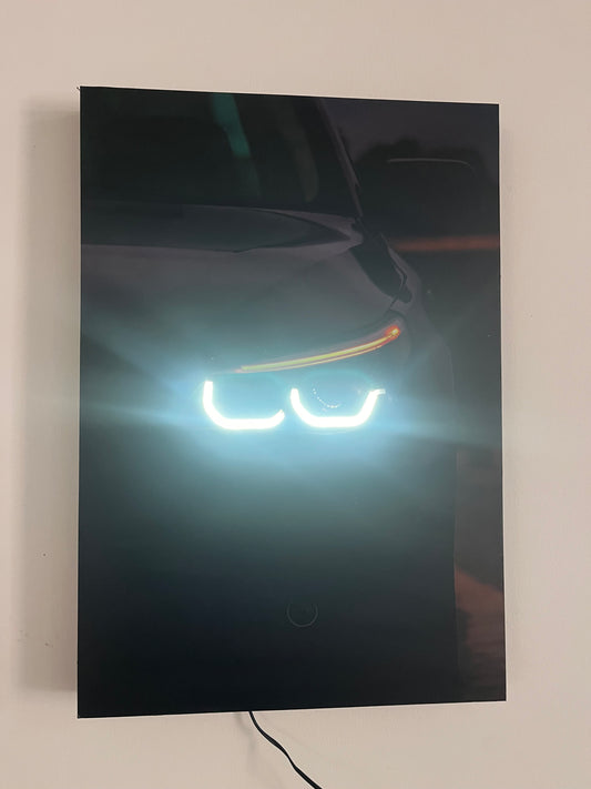 cuadro neón BMW
