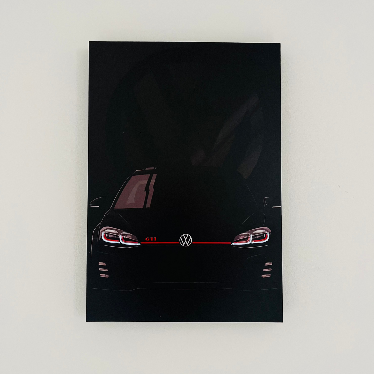 cuadro neón  volkswagen GTI