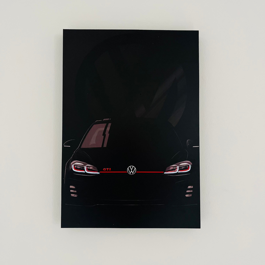 cuadro neón  volkswagen GTI