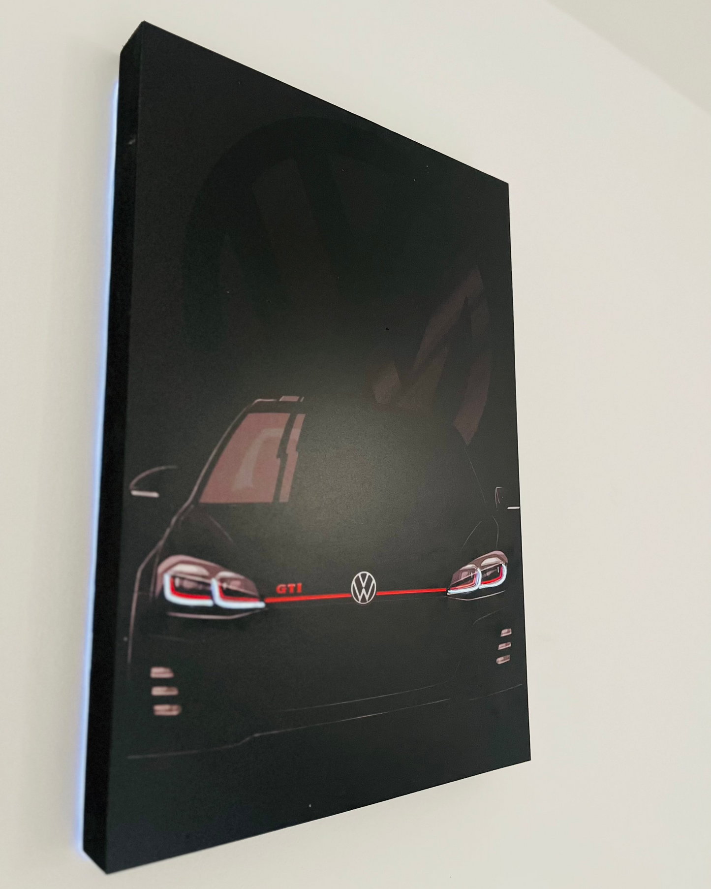 cuadro neón  volkswagen GTI