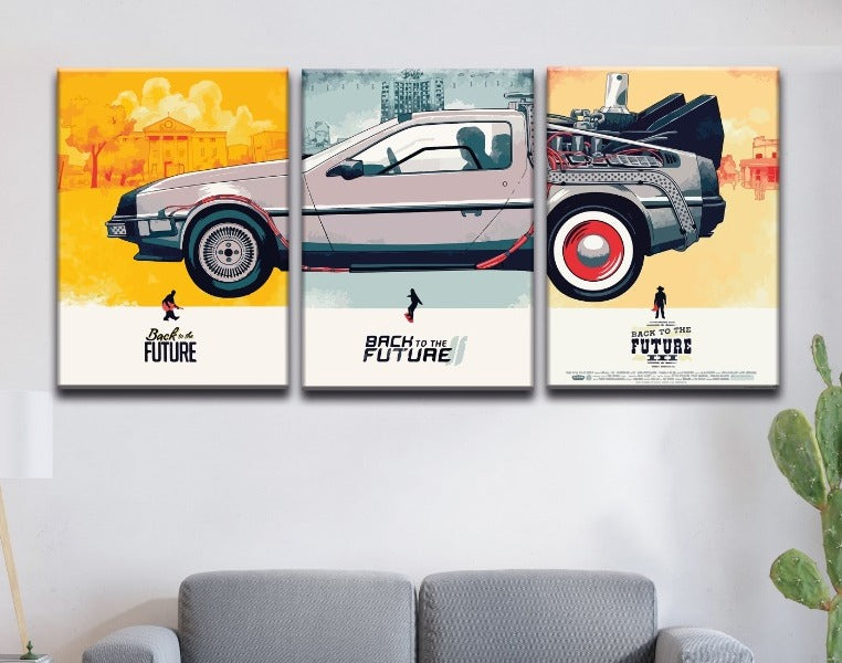 Colección Delorean x 3 Retablos